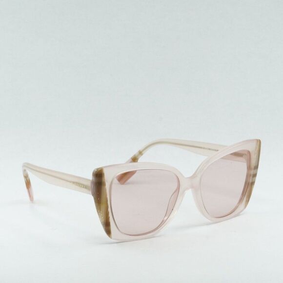 💯 NEW BURBERRY MERYL BE4393 4052/5 CHECK PINK SUNGLASSES - Picture 8 of 10